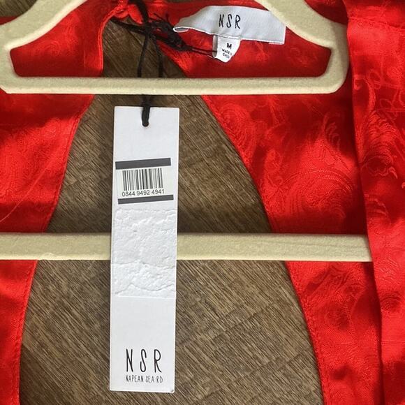 NWT Anthropologie Naplan Sea Road MIDI Red Dress Size M - Picture 5 of 10